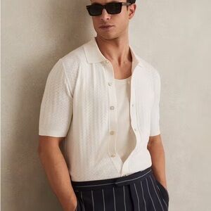 Reiss White Thames Button Down Shirt